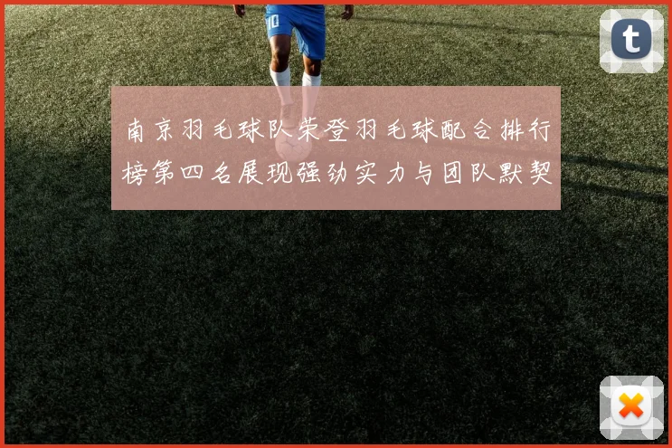 南京羽毛球队荣登羽毛球配合排行榜第四名展现强劲实力与团队默契
